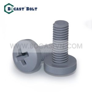Bulong nhựa PVC đầu tròn 4 cạnh M2-M12