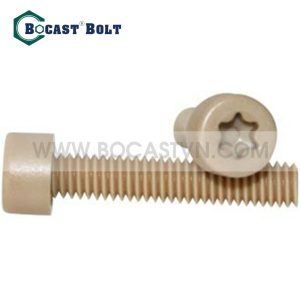Bulong hoa thị đầu trụ nhựa PEEK M5 M6