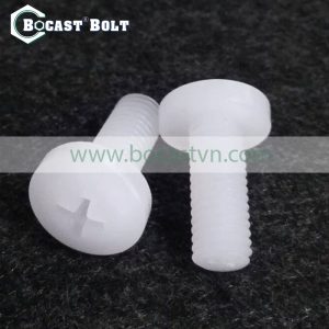 Bulong nhựa PVDF đầu tròn 4 cạnh M2-M12