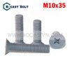 Vít Pake đầu bằng 4 cạnh nhựa PVC M10x35