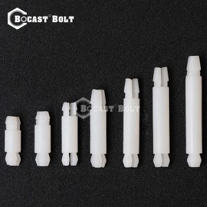 Trụ đỡ bo mạch PCB spacer G214 nhựa PA66, loại cài nhấn 2 đầu cho lỗ 4.0